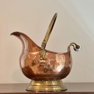 Vintage Copper Scuttle 9.45"